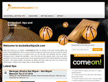 Tablet Screenshot of basketballtips24.com